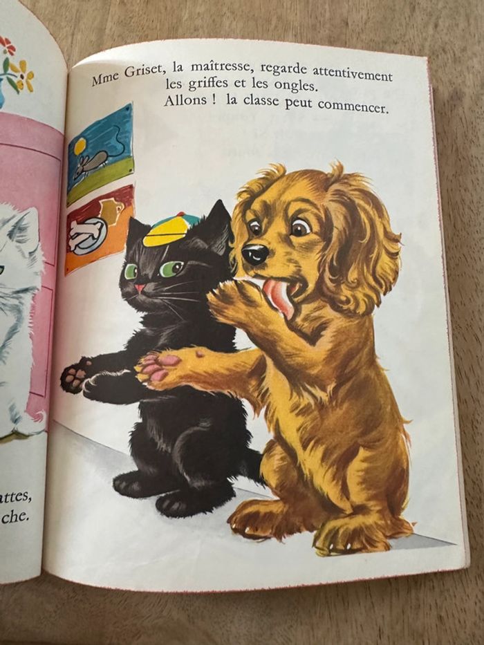 Livre ancien cartonné Les albums roses Hachette Youpi à l’école cocker Pierre Probst Caroline - photo numéro 7