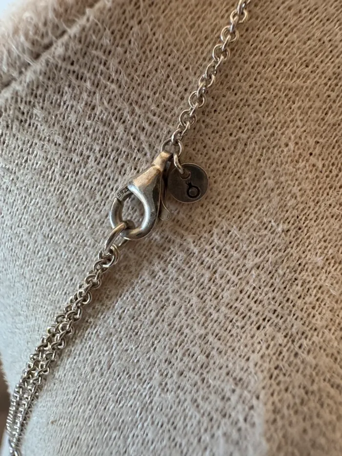 Collier Pandora Authentique Cœur Infini Scintillant en Argent et Strass blanc - photo numéro 3