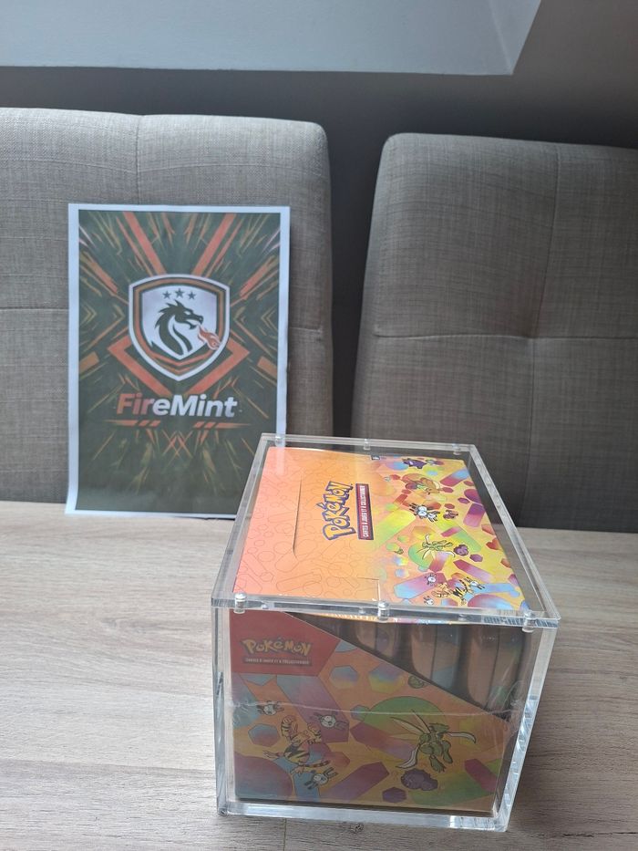 Protection acrylique display mini tin ×10 pokemon aimants puissant 8mm FireMint - photo numéro 2
