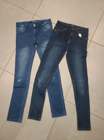 Lot 2 jean skinny 12 ans z et kiabi