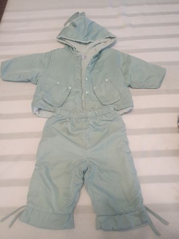 Ensemble 6 mois Natalys vert amande