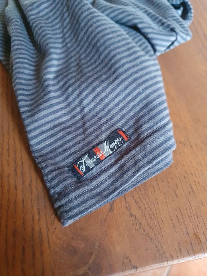 Col roulé gris rayé 4 ans - photo numéro 4