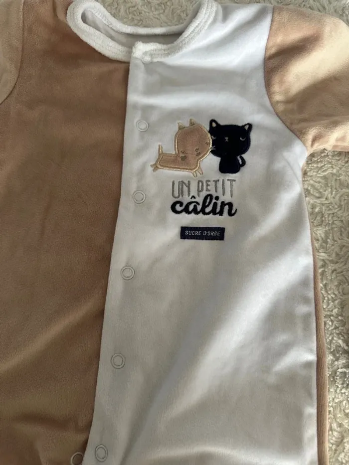 Lot de 2 pyjamas sucre d’orge 6 mois - photo numéro 6