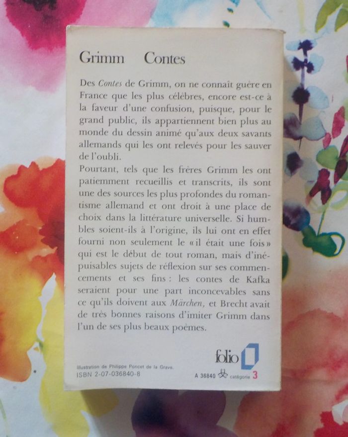 Contes de Grimm Ed. Folio n°840 - photo numéro 2