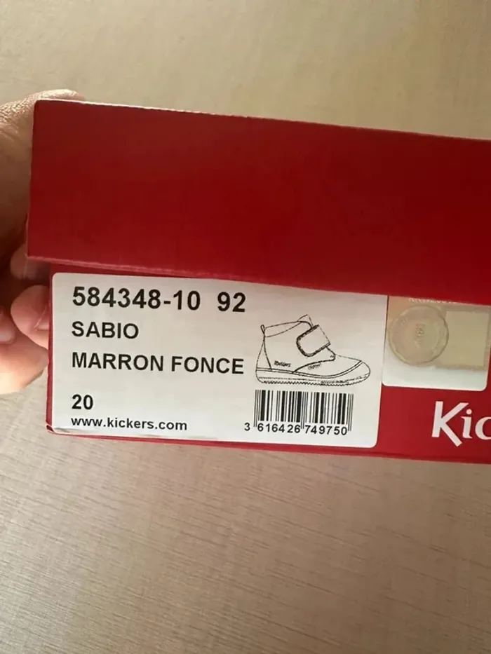 Chaussures cuir bébé kickers sabio Taille 20 - photo numéro 8