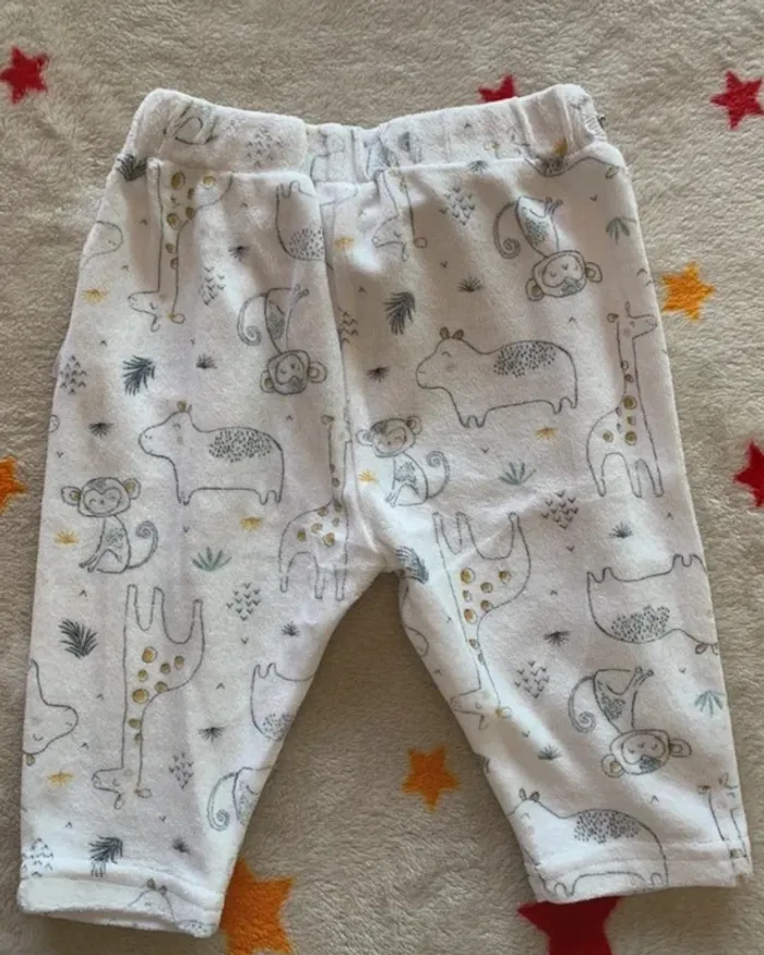 Lot ensembles Petit Béguin bio + chaussons Blanc et Gris 6M - photo numéro 12