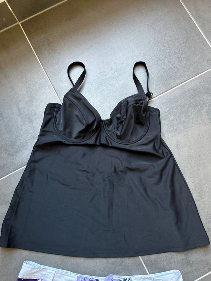 Ensemble maillot de bain débardeur tankini et short femme - photo numéro 2