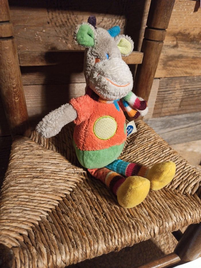 Peluche girafe mots d enfants BE - photo numéro 4