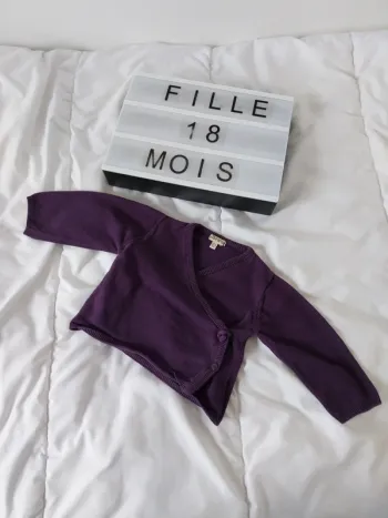 Gilet fille 18 mois Grain de blé