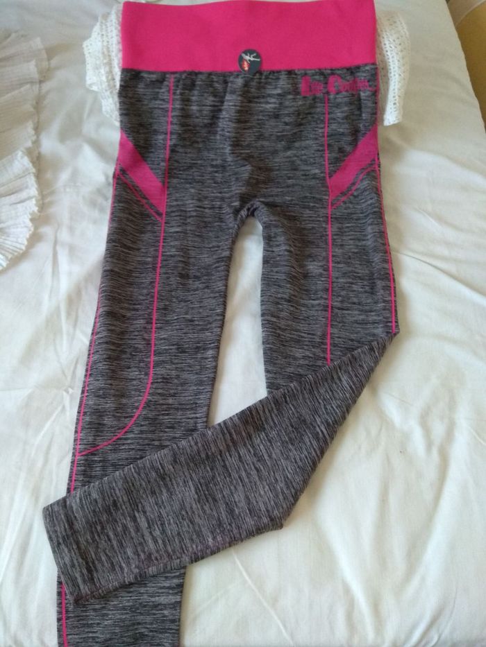 Lot de 2 leggings neufs Lee Cooper femme neufs gris confort fitness pantalon sport stretch - photo numéro 4