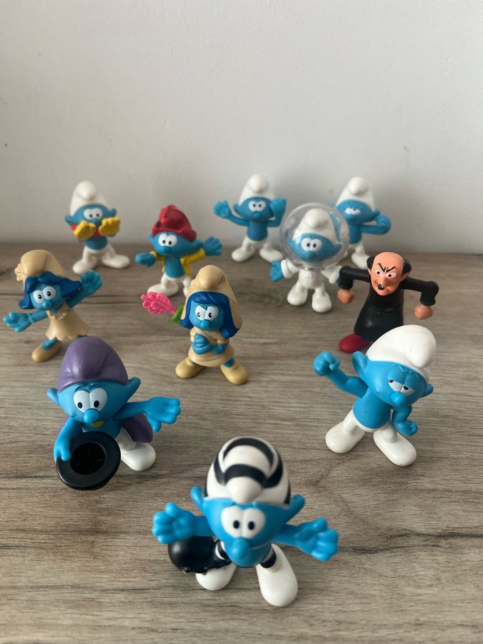 Lot de 11 figurines Schtroumpfs – Happy Meal McDonald’s 2018 – Édition 60e anniversaire - photo numéro 4