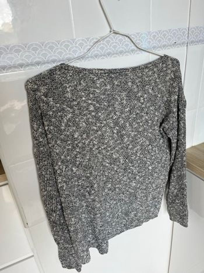 PULL Naf Naf Gris Pailleté S - photo numéro 2