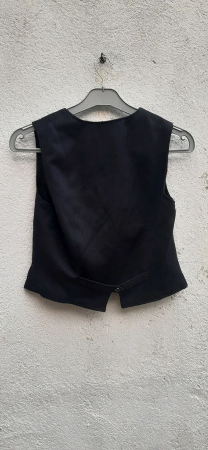 Gilet noir chic vintage Taille 40 - photo numéro 3