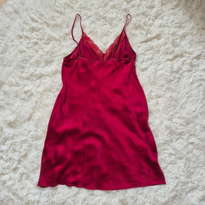 Nuisette en 100% soie milky rouge bordeau - Etam - Taille M : 38 - 40 - photo numéro 7