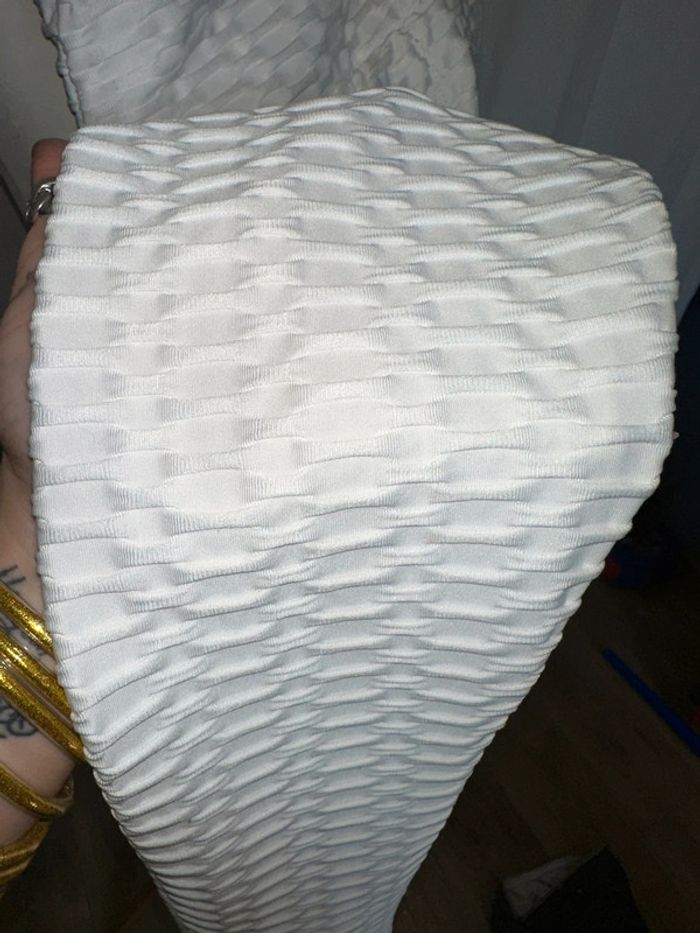 Leggins blanc, taille 36, 38 - photo numéro 3