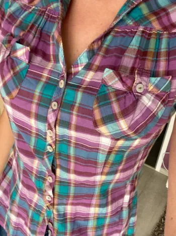 Chemise à carreaux Promod