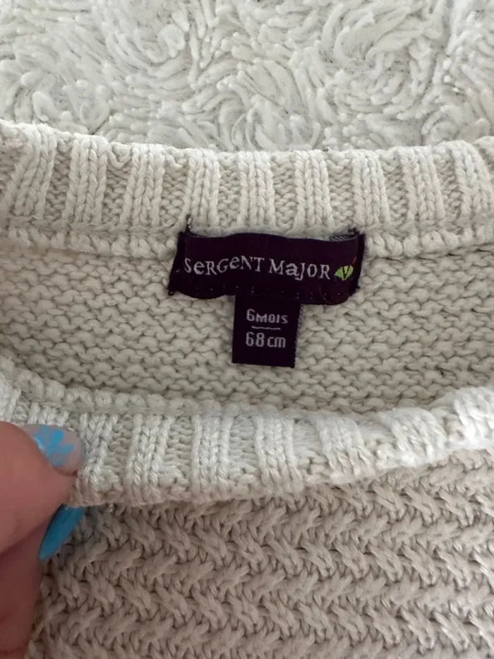 Pull tricot sergent major 6 mois - photo numéro 3
