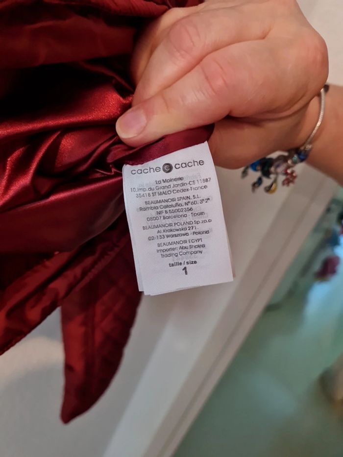 Veste rouge Cache cache - photo numéro 5