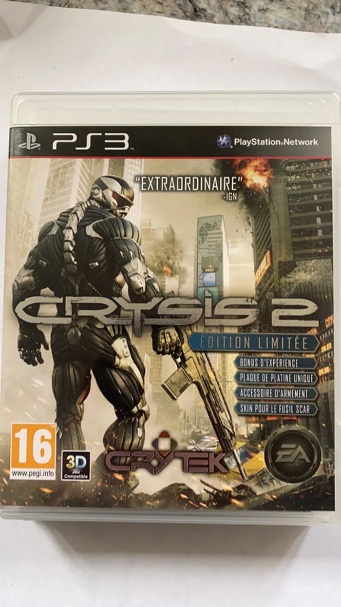 crysis 2 edition limitee ps3
