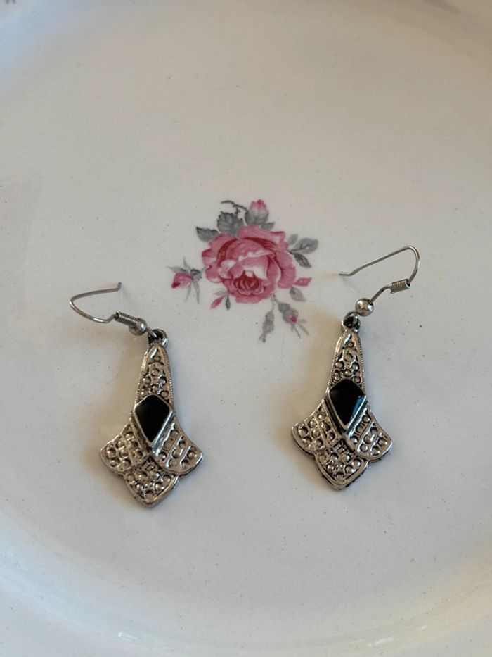 Boucles d’oreilles argenté