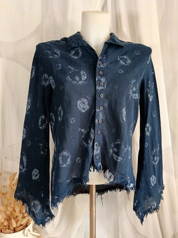 Marithé François Girbaud | Chemise asymétrique coton fin | 38