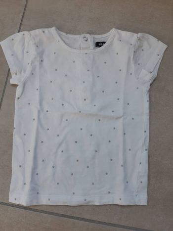 T-shirt blanc Kiabi 6 mois