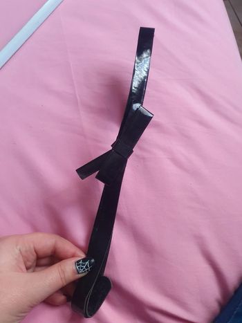 Ceinture nœud noir 80cm