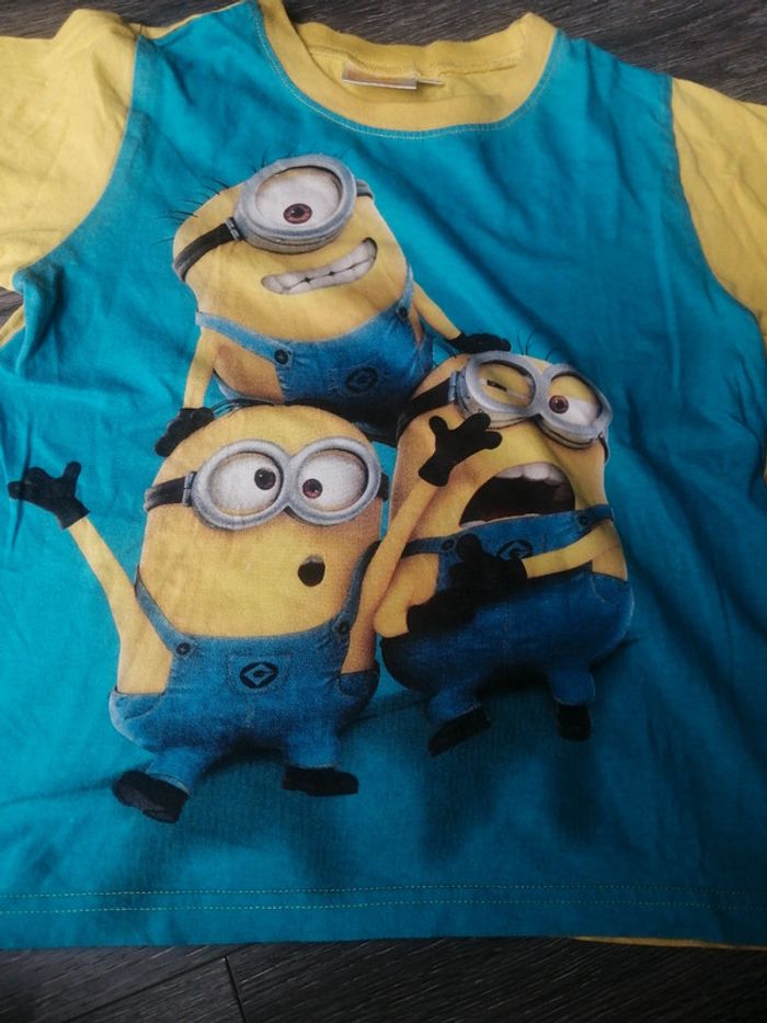 Tee shirt manche courte minions 8A - photo numéro 2