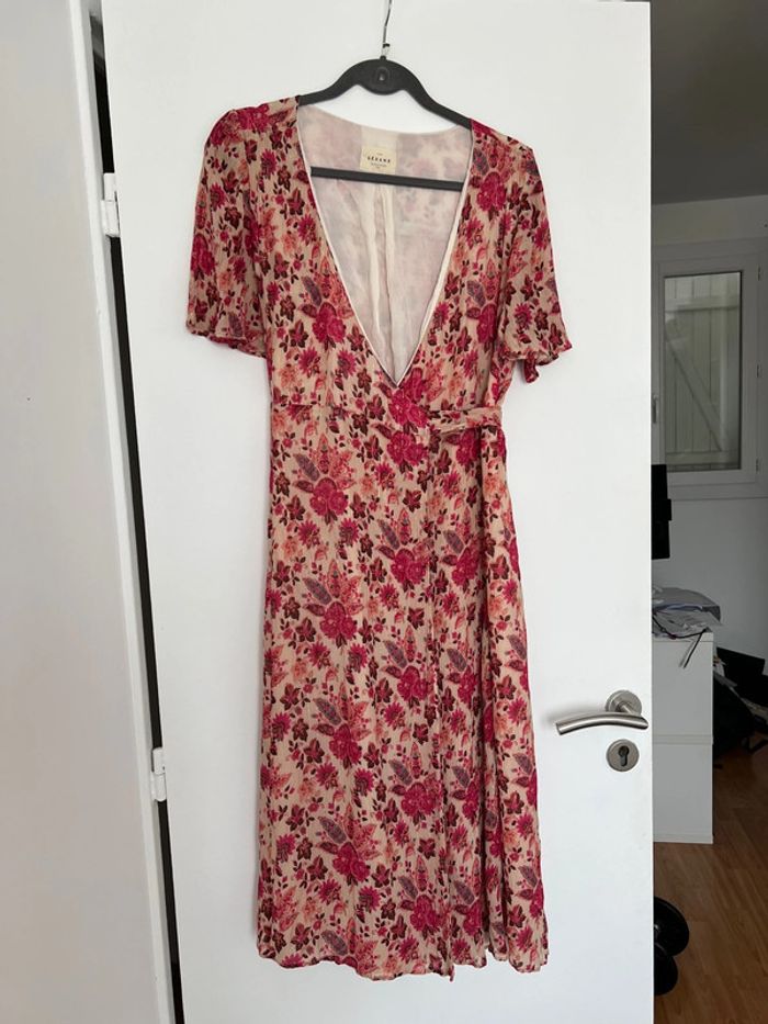 Sezane robe Sarah imprimé Doha taille 44