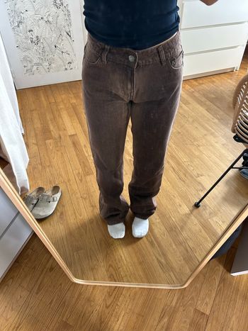 jean marron taille XS droit