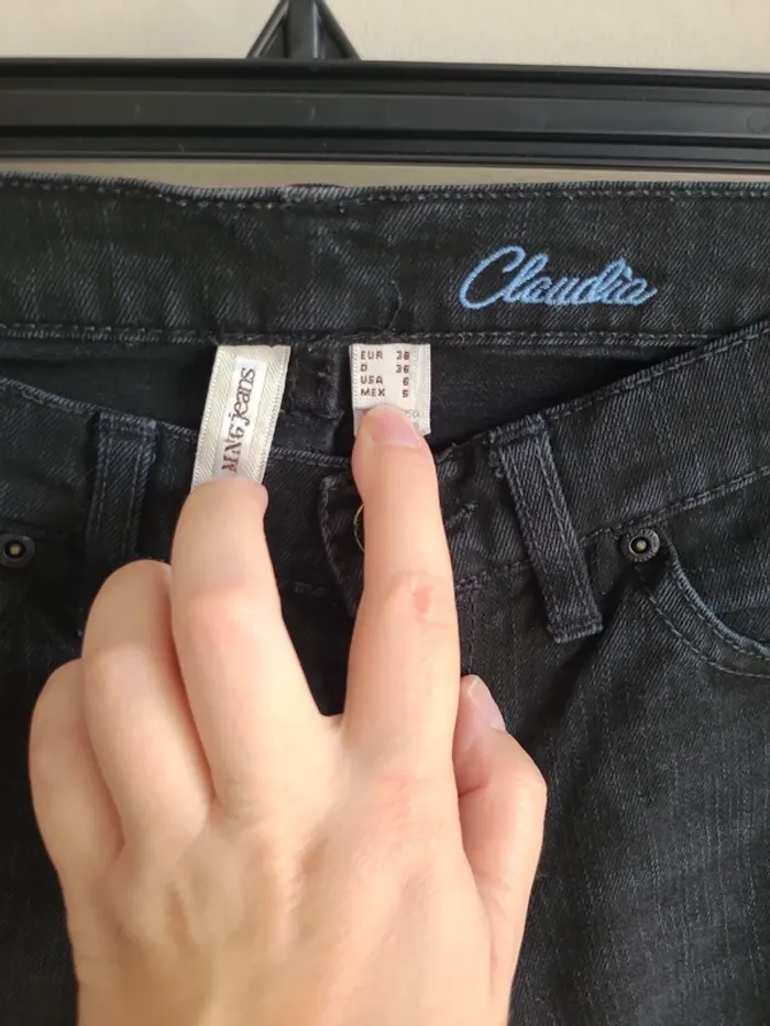 👖Jean noir MNG jeans taille 38👖 - photo numéro 5