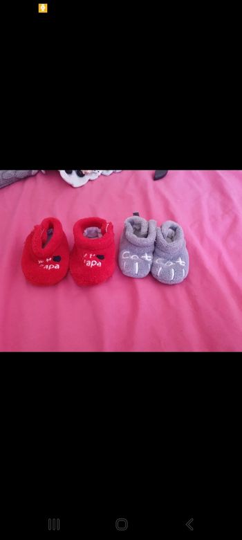 Lot de 2 paires de chaussons