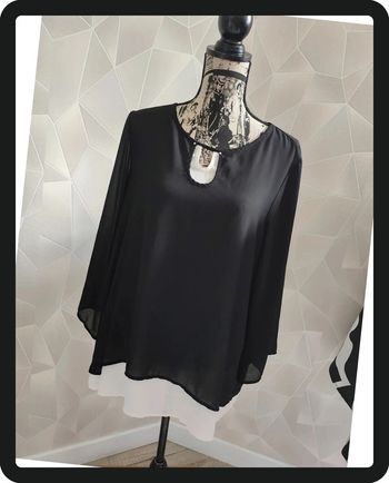 Blouse noir et blanche