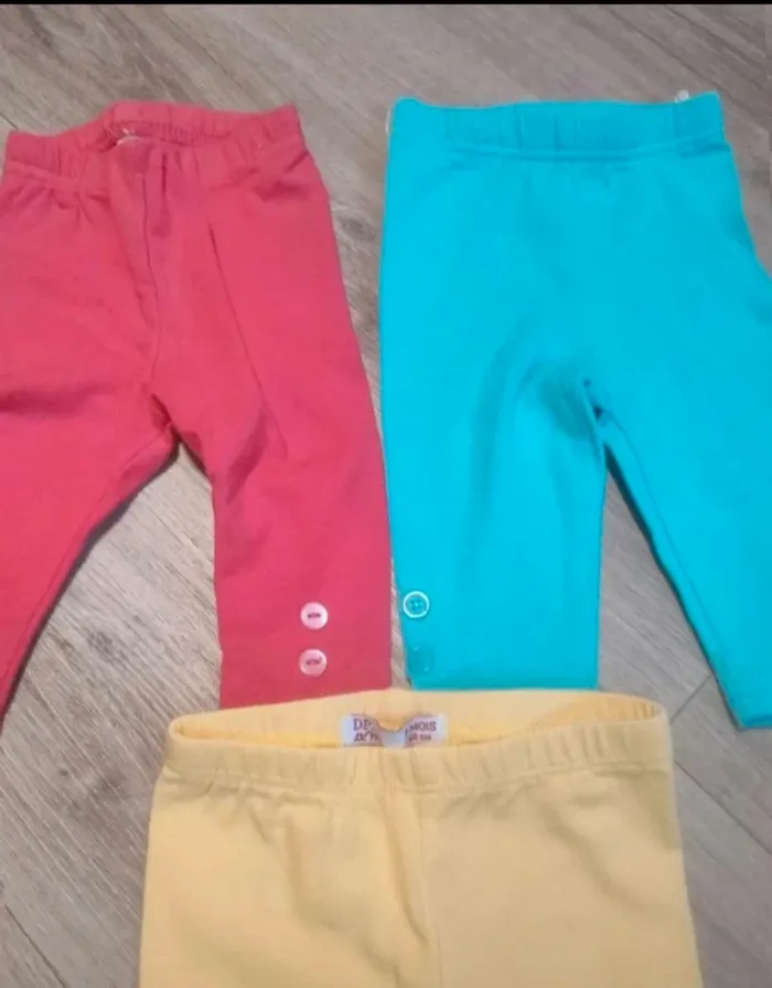 Lot de 3 leggings 3 mois - photo numéro 2
