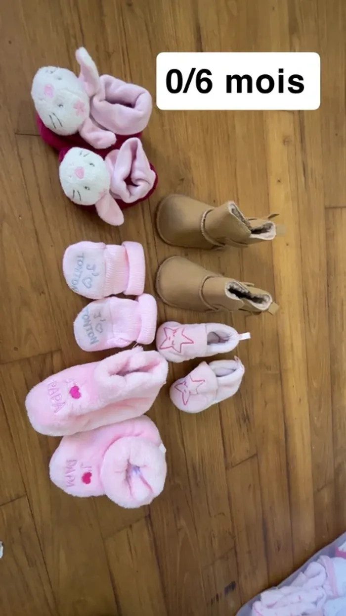 Paires de chaussons/chaussures