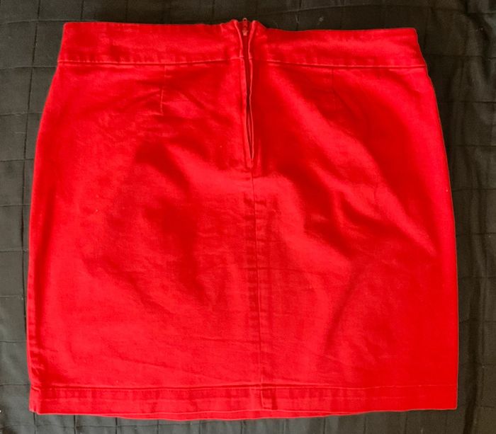 Jupe courte rouge Camaïeu taille 38 - photo numéro 2