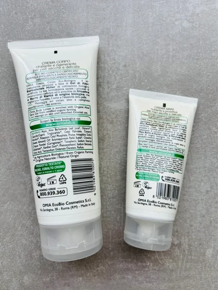 Crème corps et crème main bio Omia à l’aloe vera neuves - photo numéro 2