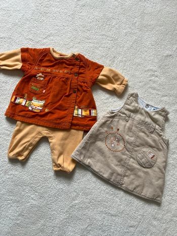 Tenue bébé 3 mois robe et combinaison