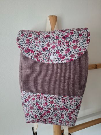 Sac à dos fleurs
