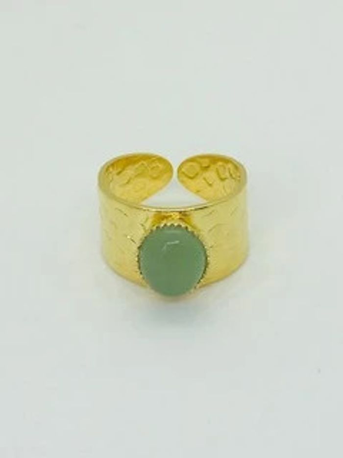Bague ajustable pierre aventurine