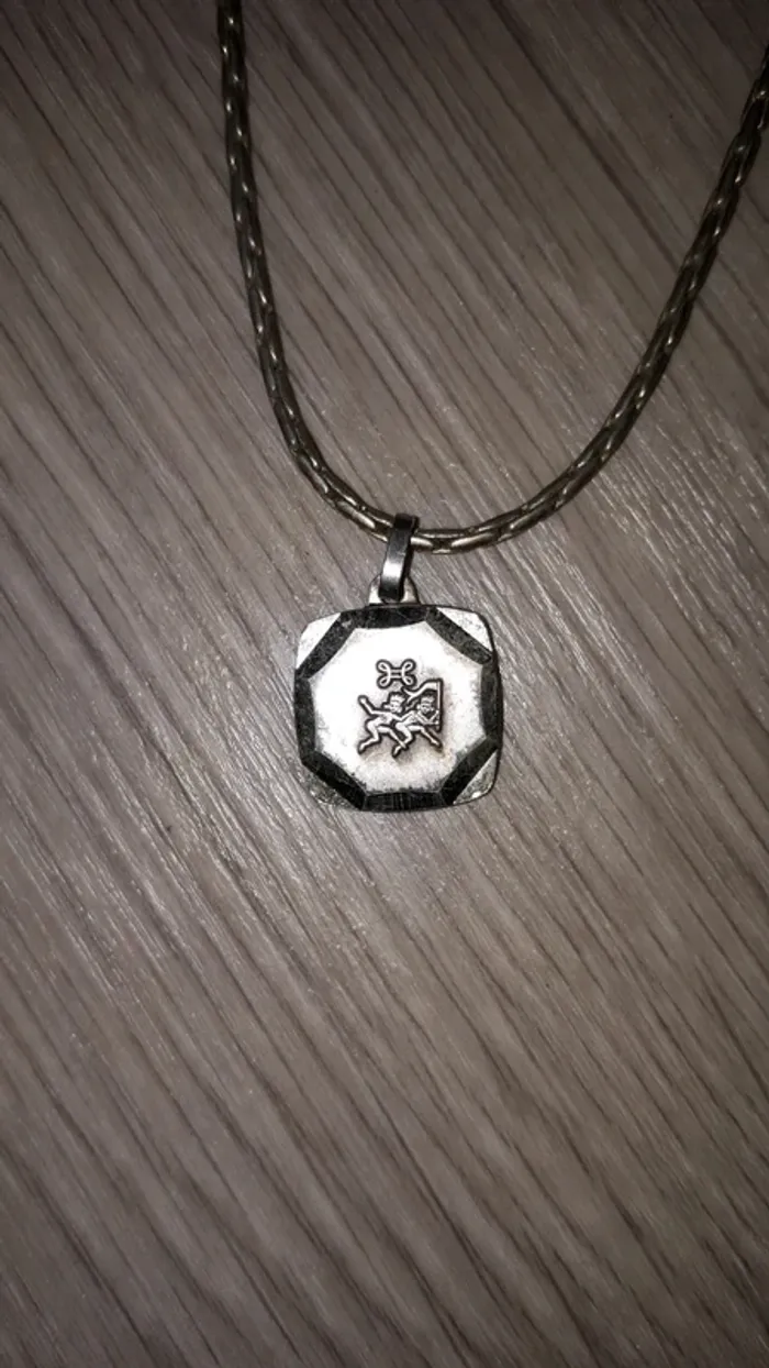Pendentif de Gémeaux en argent - photo numéro 2