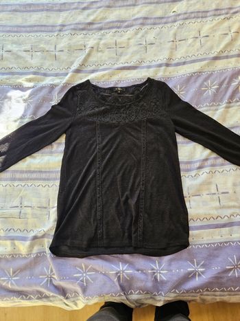 Blouse noir tex