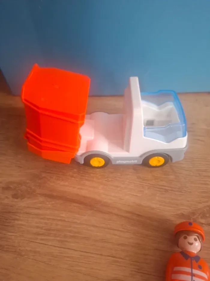Camion poubelle playmobil 1 2 3 - photo numéro 3