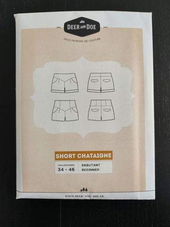 Patron short châtaigne deer and doe