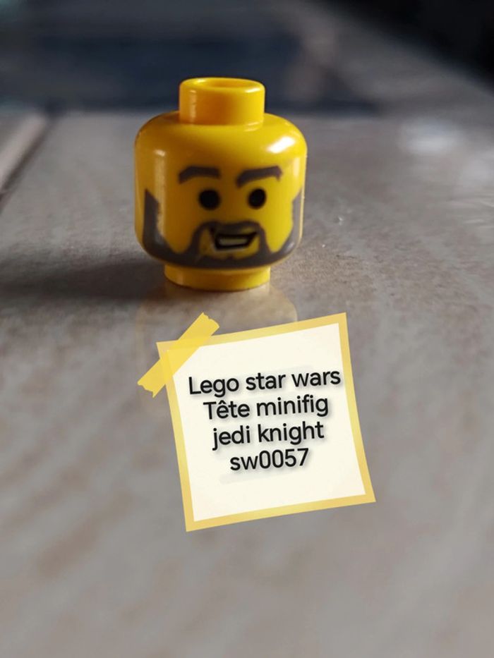 Lego star wars tête minifig jedi knight sw0057