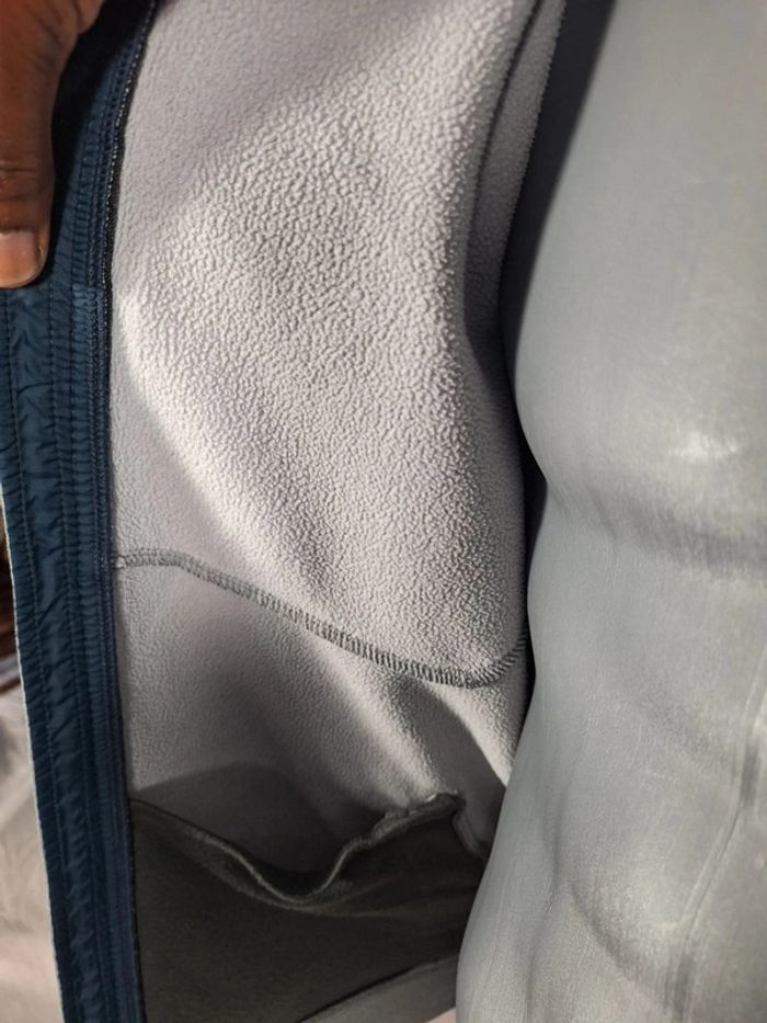 Veste zippée The North Face a capuche / XL junior gris bleu (544) - photo numéro 6