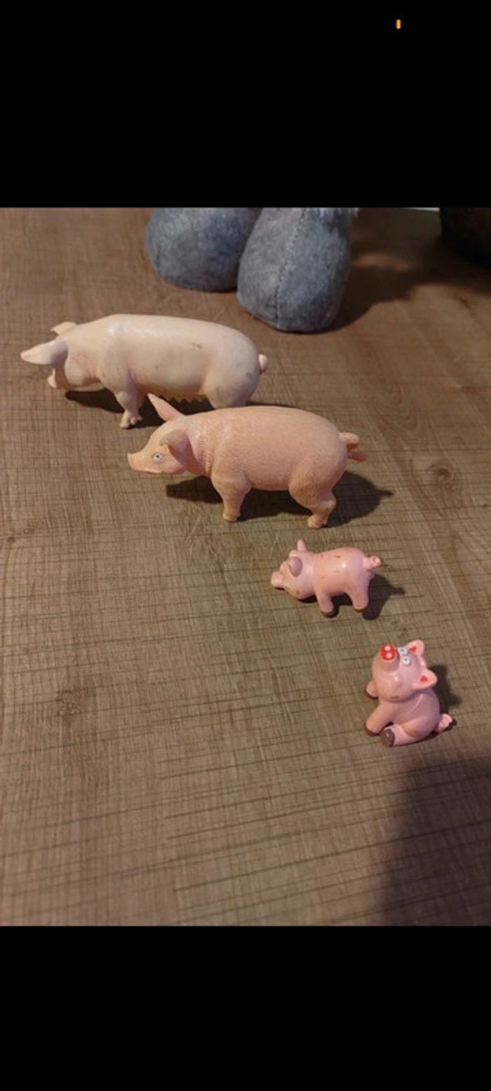 🔴Famille de cochons rose - photo numéro 4