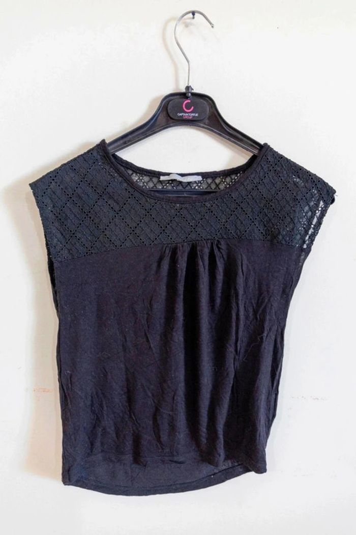 C50 blouse noir Etam XS