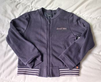 gilet zippé ikks bleu marine