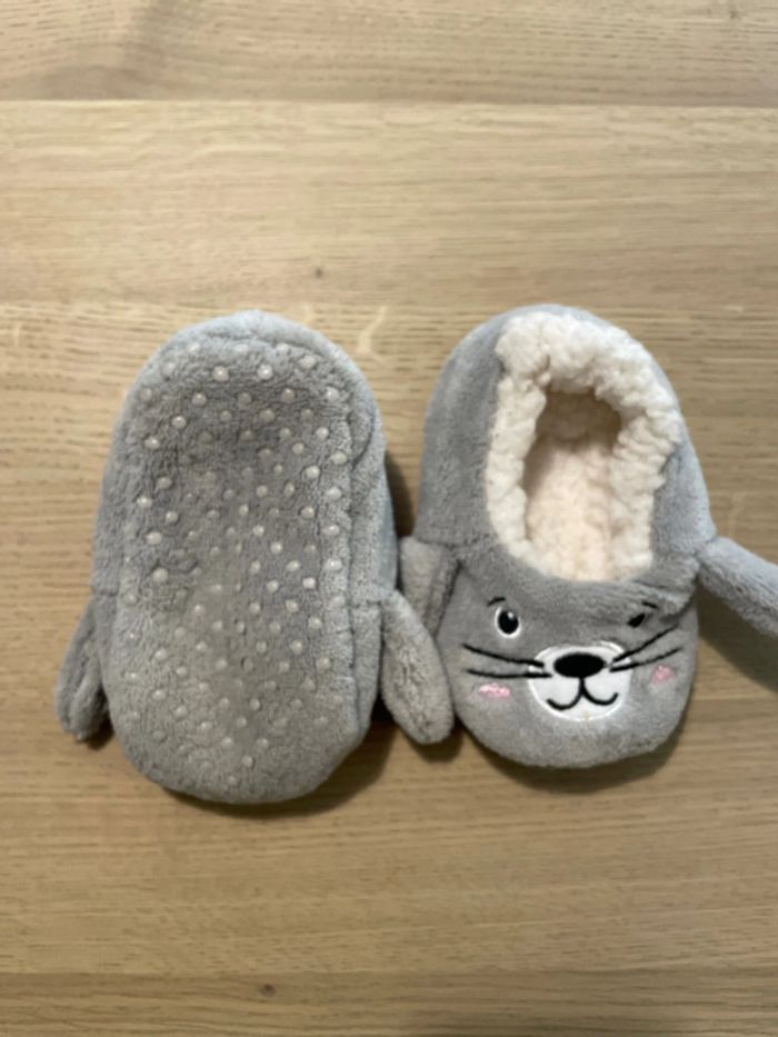 Chaussons souples lapin gris atmosphera 24/25 - photo numéro 3